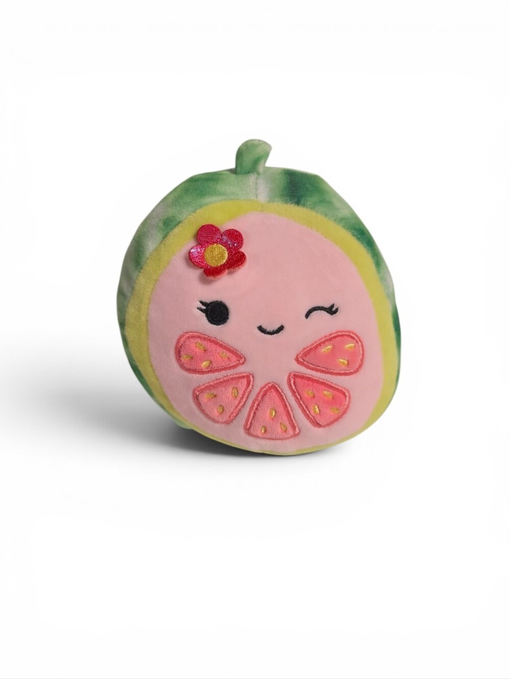 SQUISHMALLOWS Lena Guava Fruit Plush Stuffy Pink Green